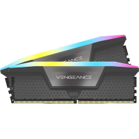 CORSAIR VENGEANCE RGB DDR5 RAM 64GB (2x32GB) 6000MHz CL40 AMD EXPO iCUE Compatible Computer Memory - Gray